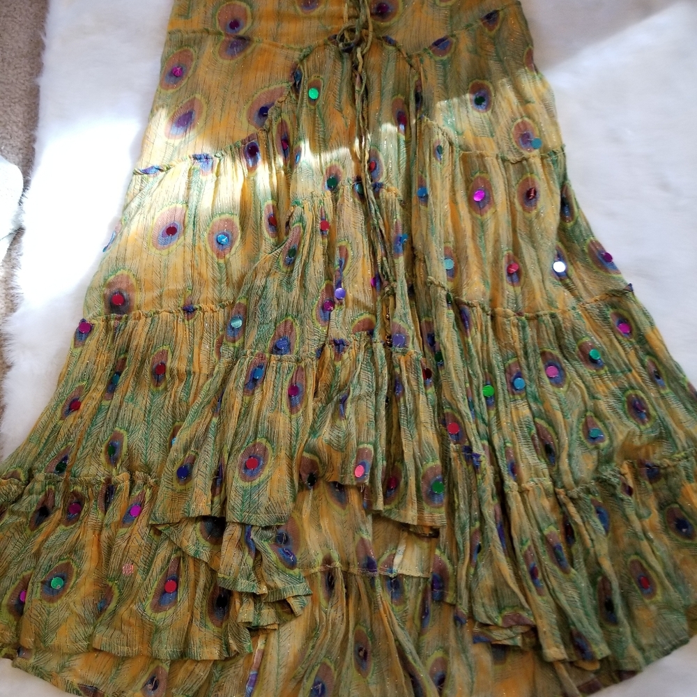 Womens hand made boho style skirt